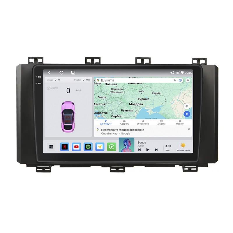 Автомагнітола штатна Lesko 4G/QLED/CarPlay/360°/GPS/Wi-Fi для Seat Ateca I 2016-2020 4/64Gb 9" (2345677195)