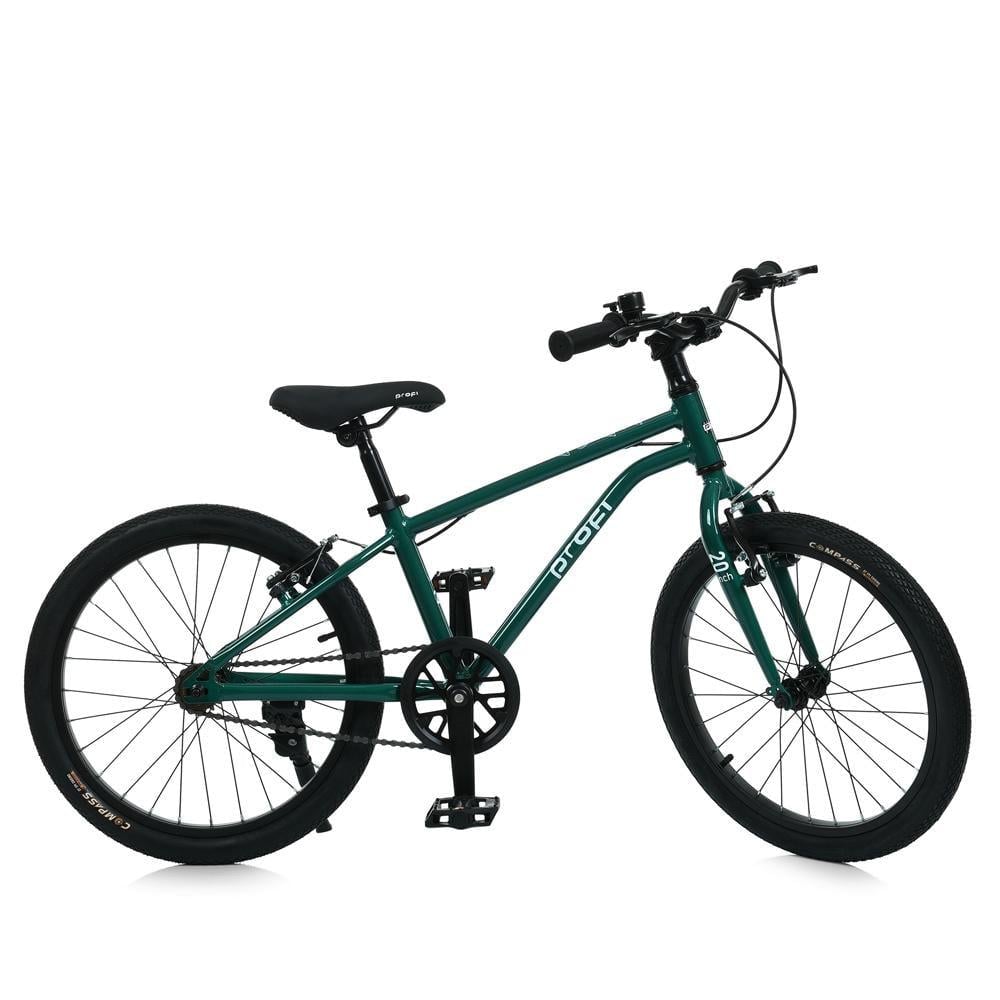 Дитячий велосипед PROF1 Lighty 20" алюмінієвий Зелений