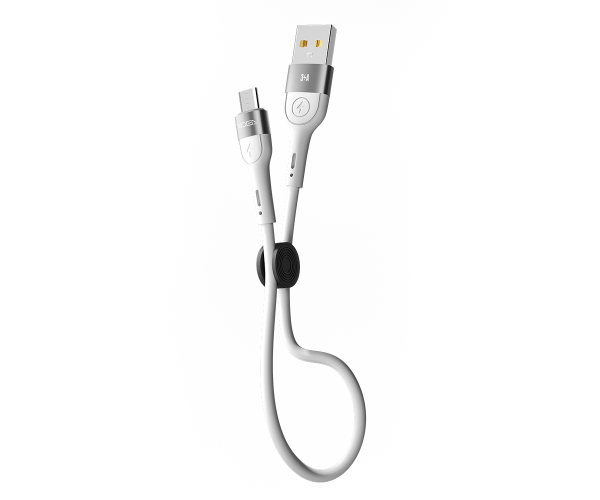 Кабель USB Data Ridea RC-XS51 X-Silicone MicroUSB 3A 0,25 м White