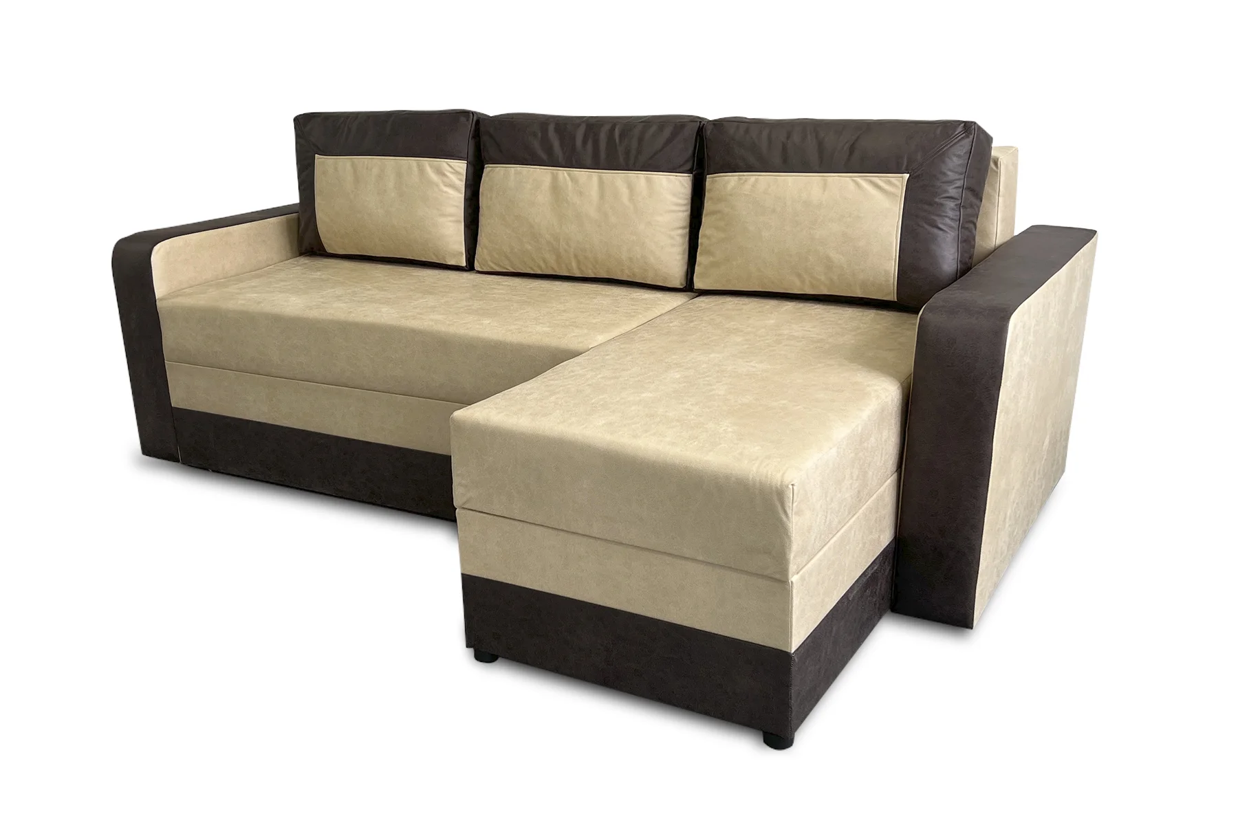 Диван угловой Арден 230х150 см Ivory/Choco (25484796)