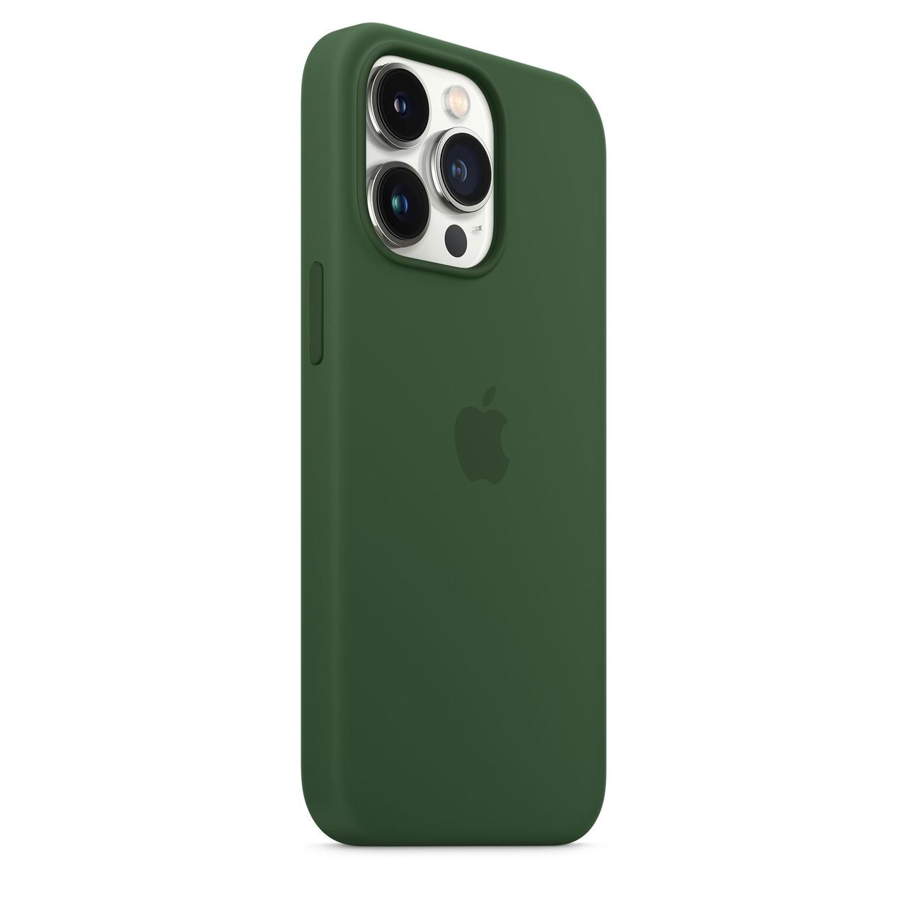 Cиликоновый чехол накладка Silicone Case for iPhone 13 Pro Max, Clover (HC)(A) - фото 6