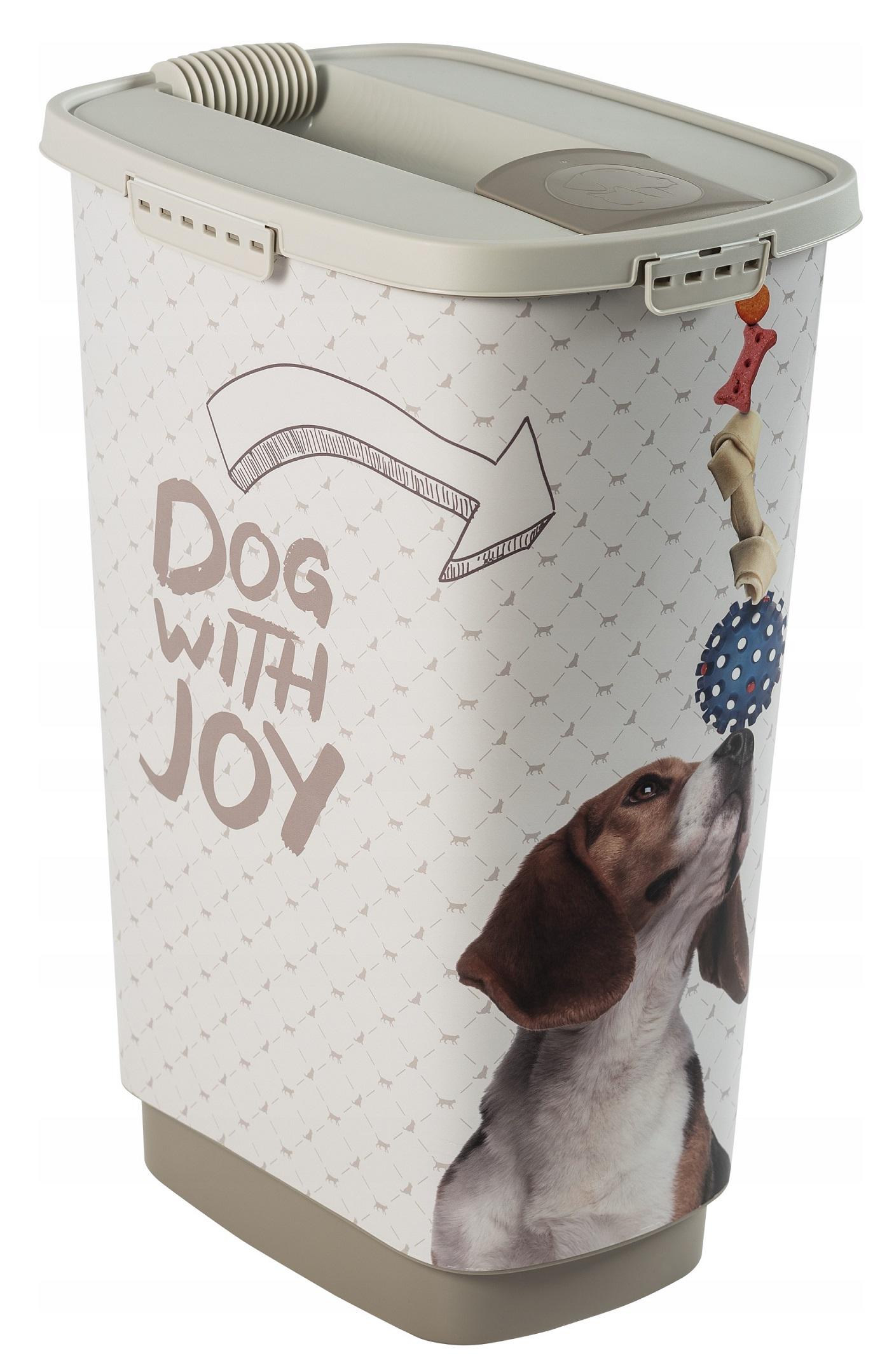 Контейнер для зберігання сухого корму собаки Rotho Cody 50 л Білий (40020-1) - фото 2 Контейнер для зберігання сухого корму собаки Rotho Cody 50 л Білий (40020-1) - фото 2