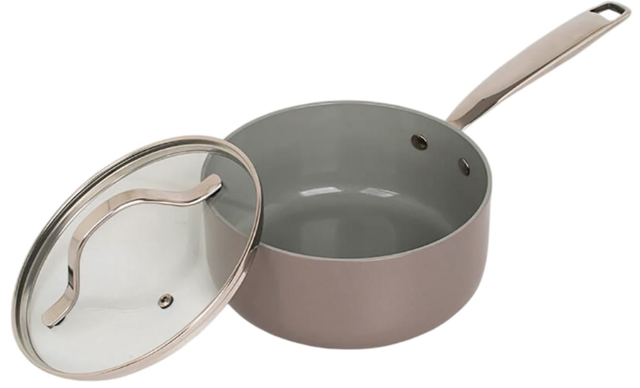 Ковш Maestro Ceramic 1,9 л с крышкой 18 см (MR-4009-18S)