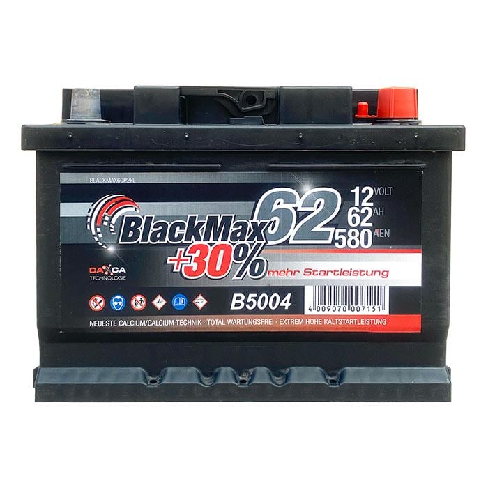 Акумулятор автомобільний BlackMax 6СТ-62Ah АзЕ 580A EN B5004