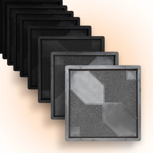 Форми для тротуарної плитки Верес-2007 Троянда Ветрів 300х300 мм 25 шт. (1010425-3181)