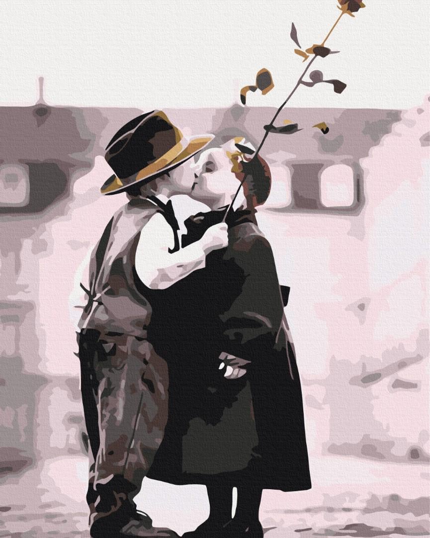 Картина по номерам Brushme Первый поцелуй 40x50 см (BS52231)