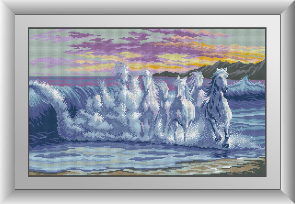 Алмазная мозаика Dream Art Волна (лошади) 40x64 см (DA.30176)