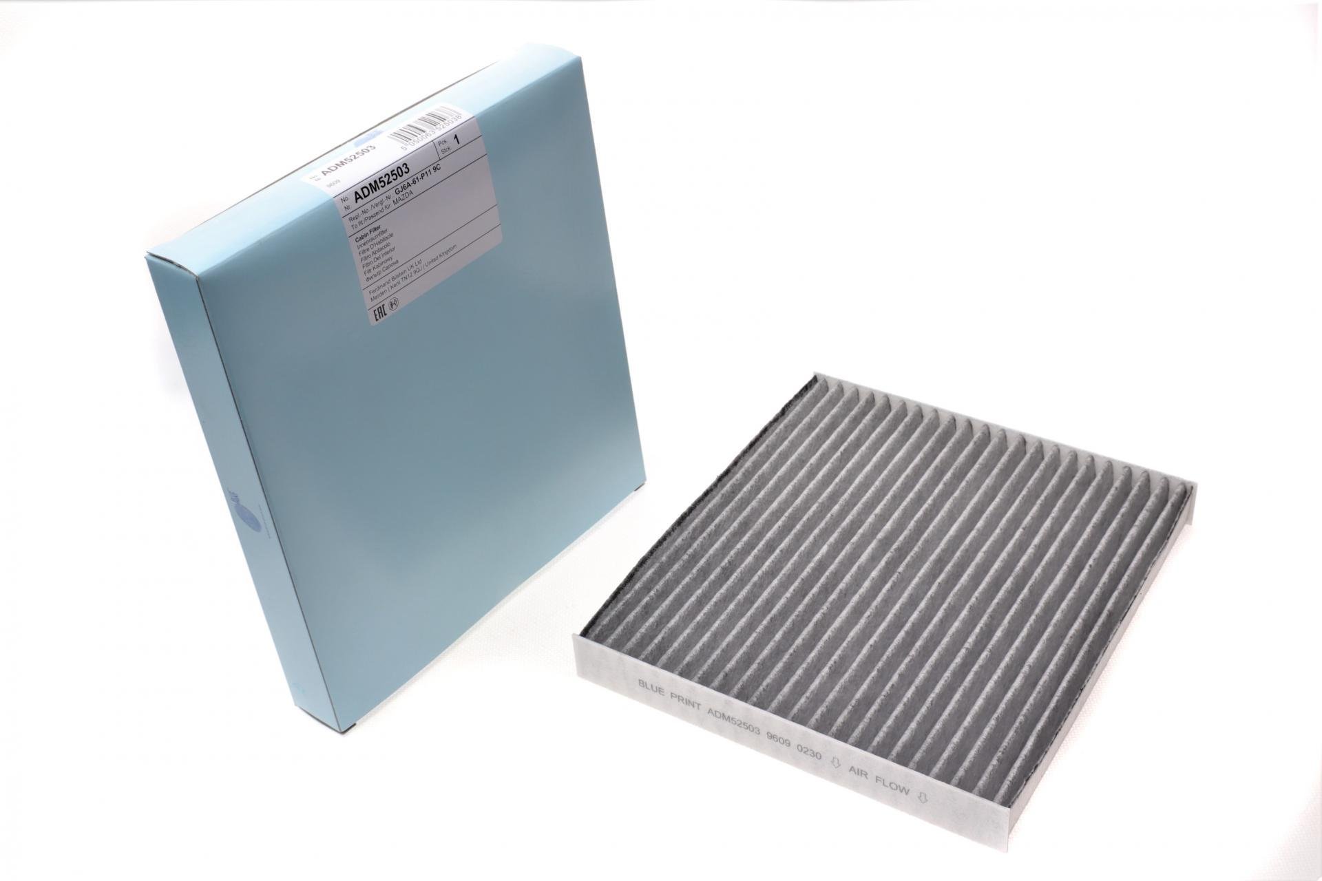 Фильтр салона BLUE PRINT для Mazda 6/CX-7 1,8-2,3 MZR 02- угольный (ADM52503)