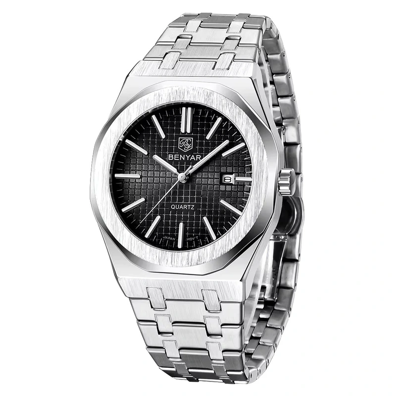 Наручний годинник Benyar BY-5156 Silver/Black