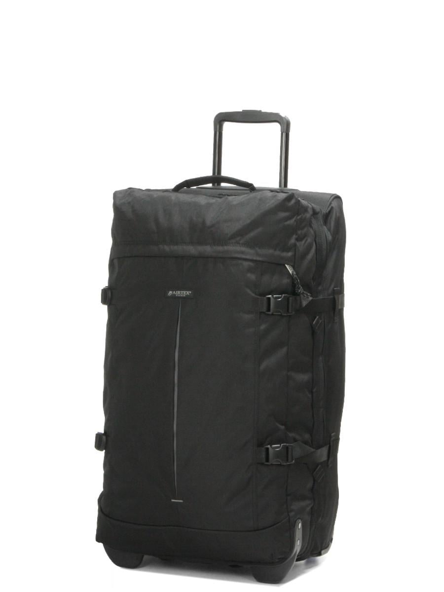 Дорожная сумка на колесах средняя Airtex М 68x36x32 см 72 л 2,7 кг Черный (827-68)
