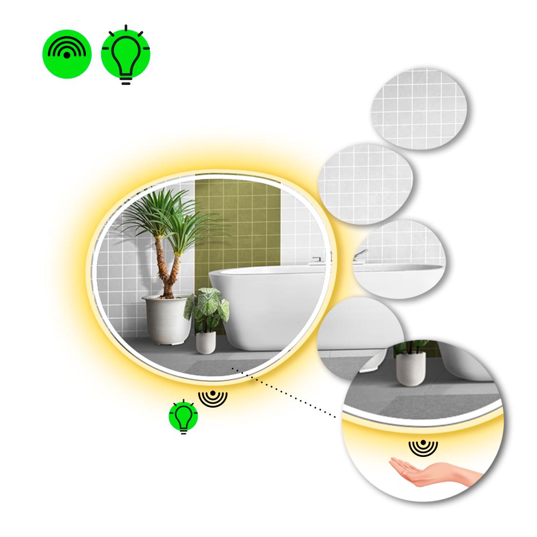 Зеркало с LED подсветкой Acqua 4 с ИК включателем 100x100 см (Acqua4-16)