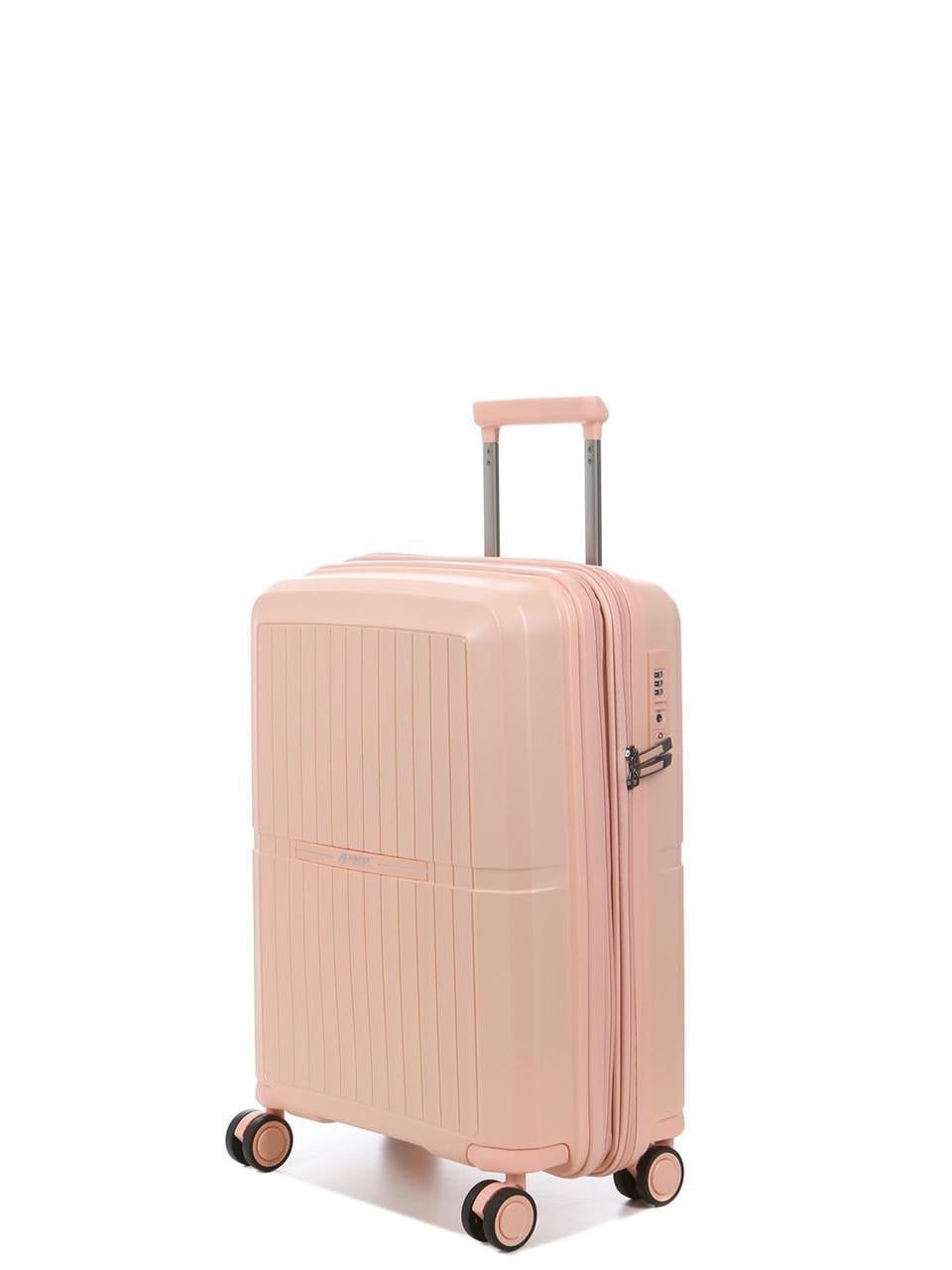 Валіза мала AIRTEX поліпропілен S 55x40x23 + 5 см 49 л 2,8 кг Рожевий (249)