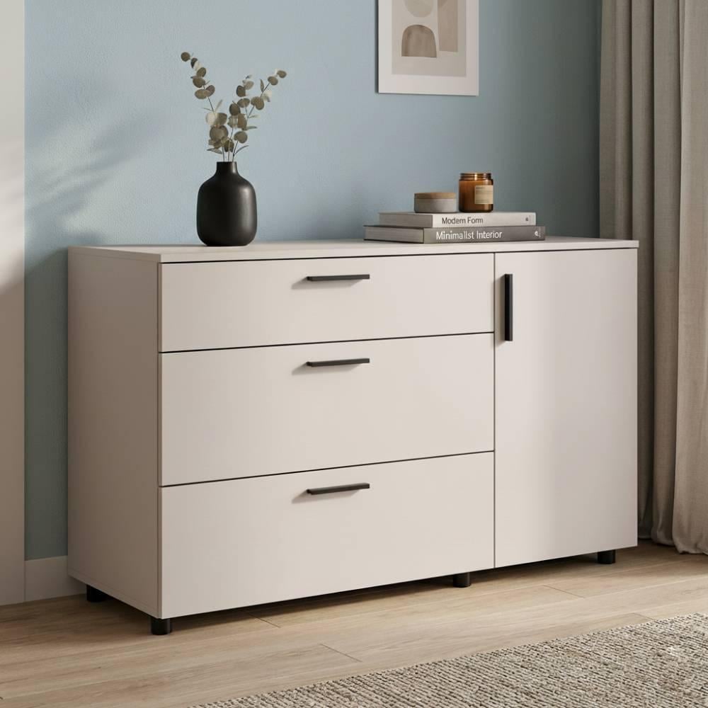 Комод Doros Торн 3Ш/1Д 135х51,6х80 см Кашемир (DRS-012105)