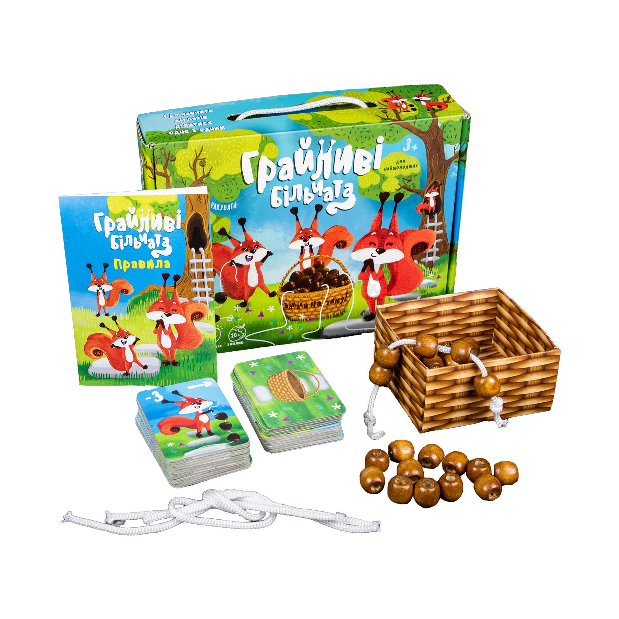 Настольная игра Strateg Игривые бельчата Разноцветный (SR-113-N-690)