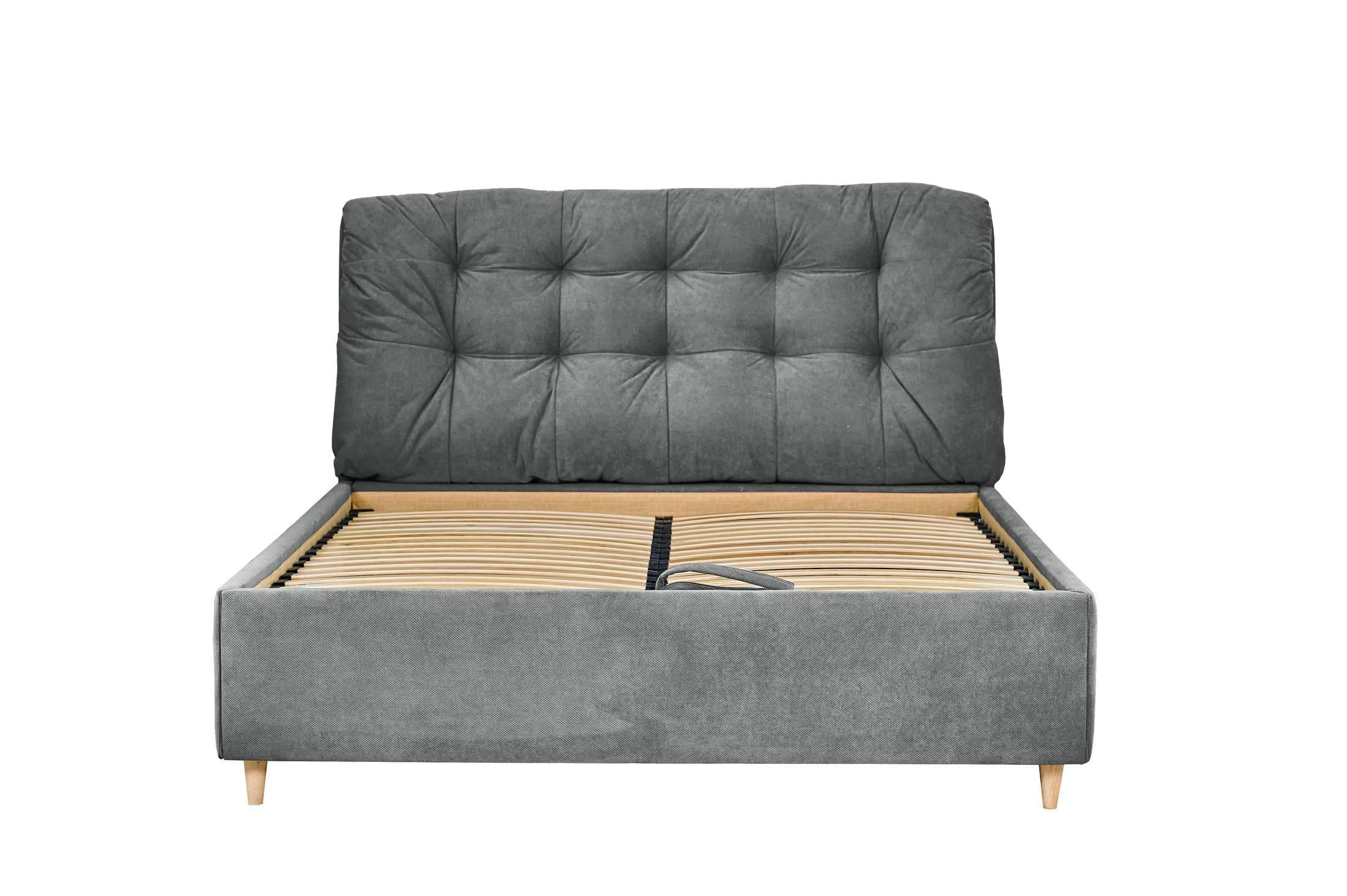 Кровать RidneTut Emeli Premium с подъемным механизмом Lili 94 160х200 см Серый (33431-1112094) Кровать RidneTut Emeli Premium с подъемным механизмом Lili 94 160х200 см Серый (33431-1112094)