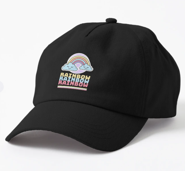 Кепка унисекс Malfini Rainbow Черный (ПН224К-1)