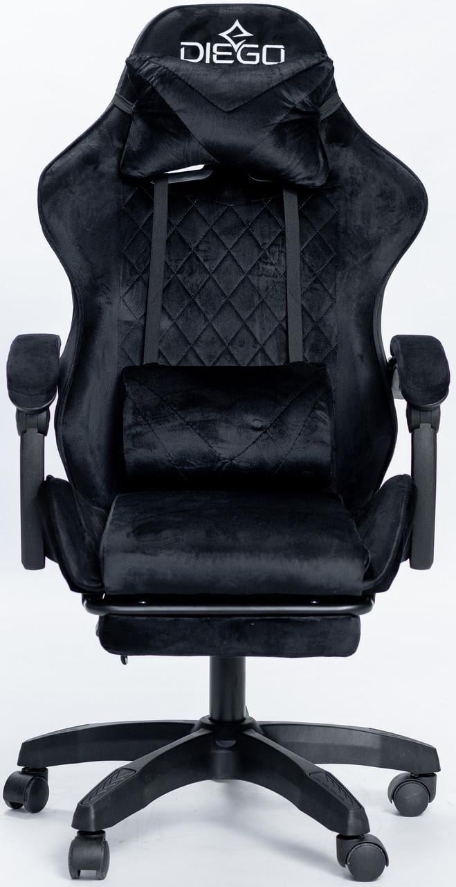 Кресло геймерское DIEGO ALCANTARA PRO Black