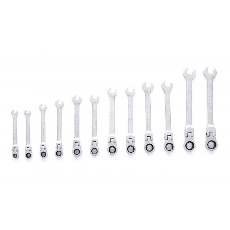 Набір ключів ріжкових накидних з тріскачкою Kraft&Dele KD11304 8-19 мм 12 шт. - фото 4 Набір ключів ріжкових накидних з тріскачкою Kraft&Dele KD11304 8-19 мм 12 шт. - фото 4