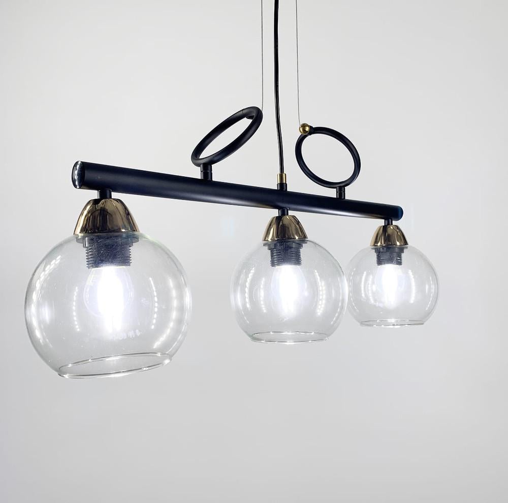 Світильник видовжений на 3 прозорих плафони (YQ 307/3) - фото 4