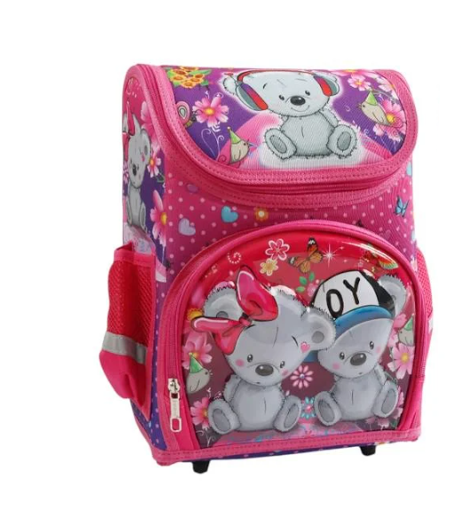 Рюкзак шкільний дитячий з ведмедиками 25х18х35 см Рожевий (C 43560) Рюкзак шкільний дитячий з ведмедиками 25х18х35 см Рожевий (C 43560)