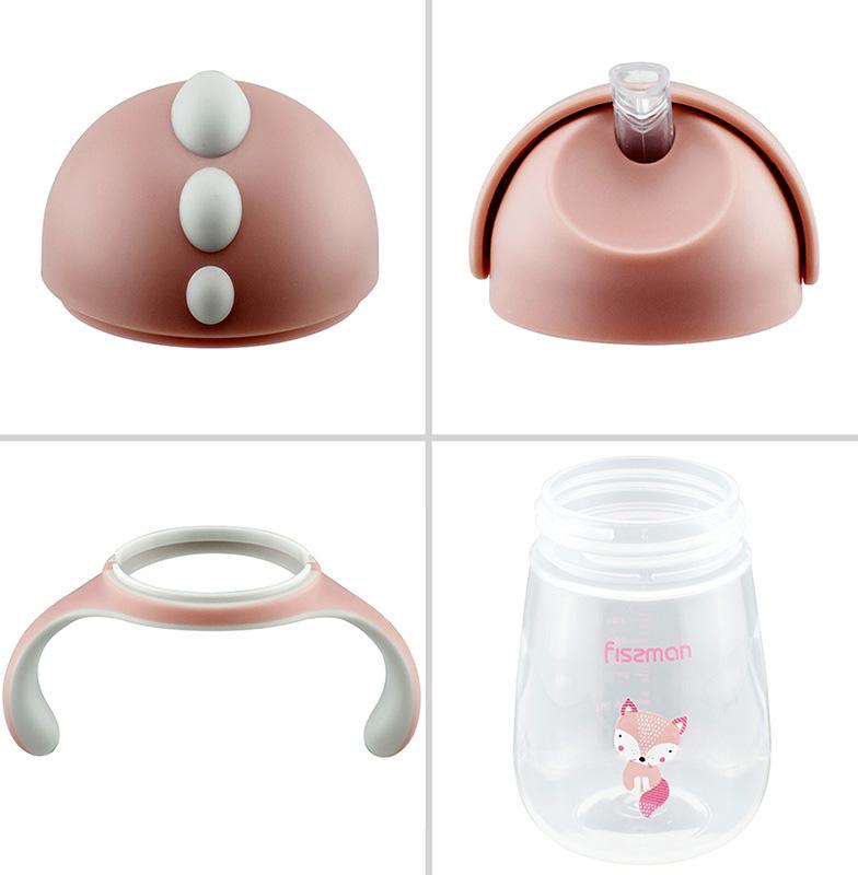 Бутылочка детская Fissman Babies Хитрая Лисичка с ручками 260 мл - фото 3 Бутылочка детская Fissman Babies Хитрая Лисичка с ручками 260 мл - фото 3