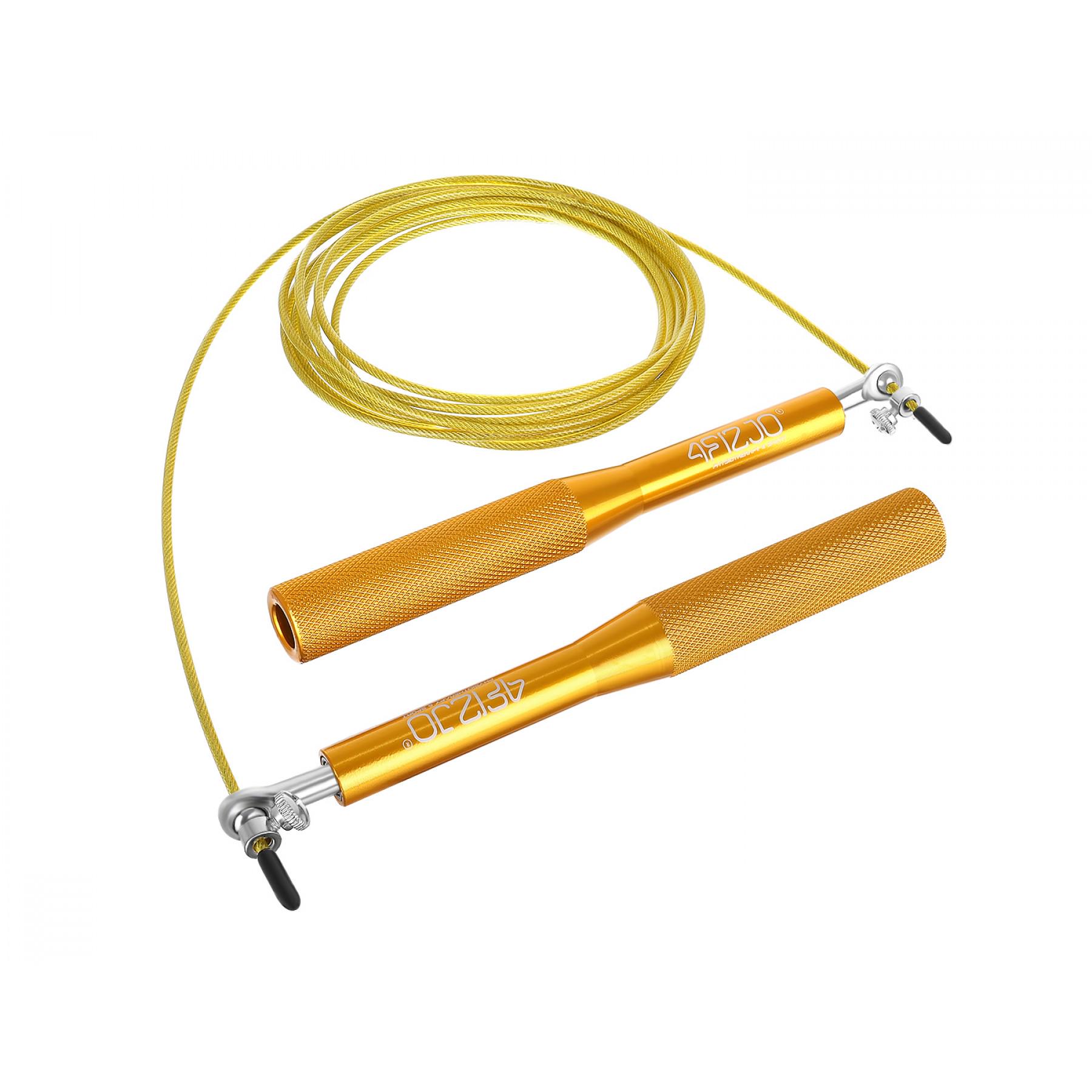 Скакалка для кросфита 4fizjo Speed Rope 4FJ0185 скоростная Gold - фото 4