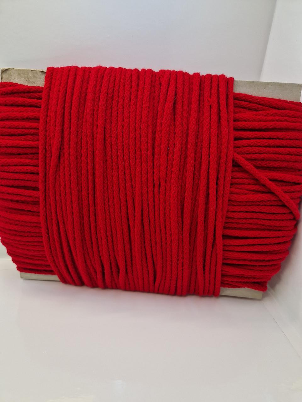 Шнур бавовняний 5 мм Червоний (1821104685) Шнур бавовняний 5 мм Червоний (1821104685)