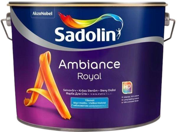 Фарба глибокоматова акрилова для стін та стель Sadolin Ambiance Royal база BC 9,3 л Прозорий (1823129002)