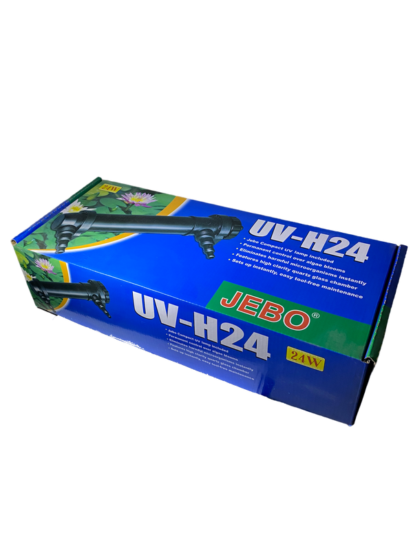 Стерилизатор для аквариума Jebo ультрафиолетовый 24 Вт (UV-H24W) Стерилизатор для аквариума Jebo ультрафиолетовый 24 Вт (UV-H24W)