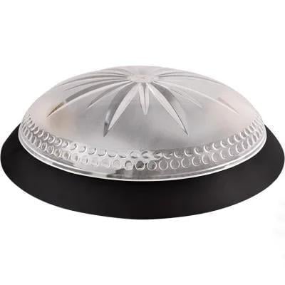 Настінно-стельовий світильник ERKA 1149 D.-Black з датчиком руху круглий прозорий 2xE27 IP20 Чорний (27552299)