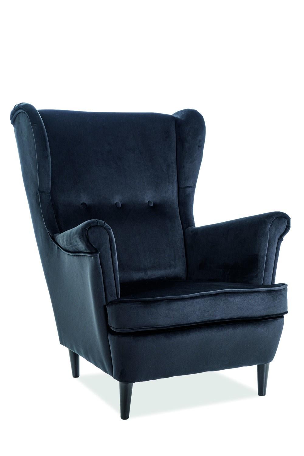 Кресло Lord Velvet Черный (LORDV19)