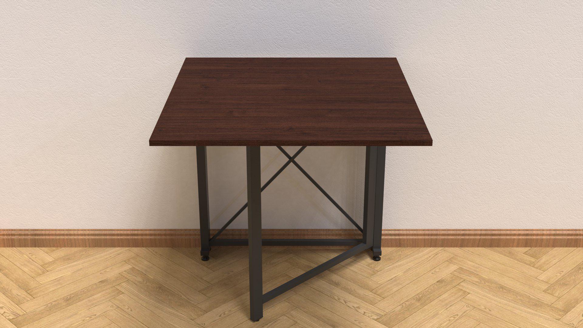 Стол-книжка трансформер Орион 1 Ferrum-decor 750x810x730 см металл Черный/ДСП Венге Магия (ORI103)