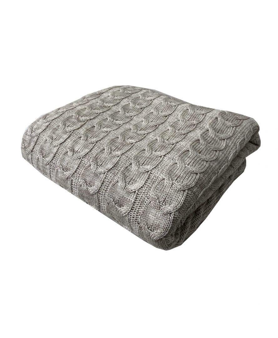 Плед Глория косы 076 190х220 см Лате (021995) - фото 1 Плед Глория косы 076 190х220 см Лате (021995) - фото 1