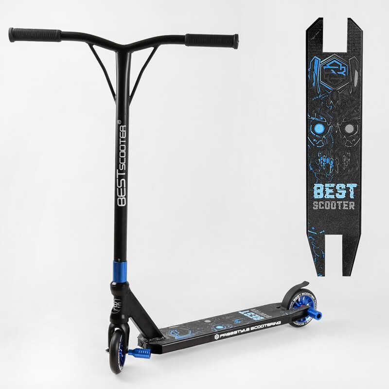 Самокат трюковый Best Scooter 54528 HIC-система ПЕГИ колеса PU