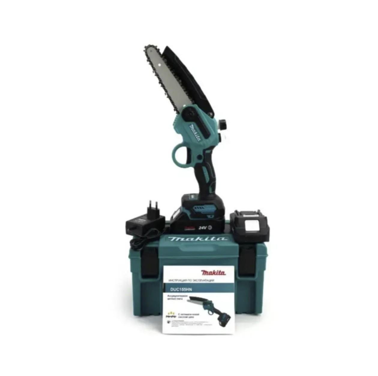 Пила акумуляторна Makita DUC155HN Зелений 24V 5 Ah шина 20 см (30478006) - фото 2