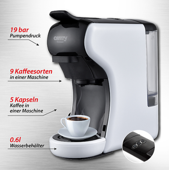 Кавоварка капсульна Camry CR 4414 White (1641059537) - фото 7