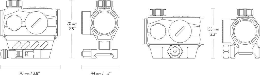 Приціл коліматорний Hawke Endurance RD 3 Moa 1x25 мм (1312) - фото 2 Приціл коліматорний Hawke Endurance RD 3 Moa 1x25 мм (1312) - фото 2