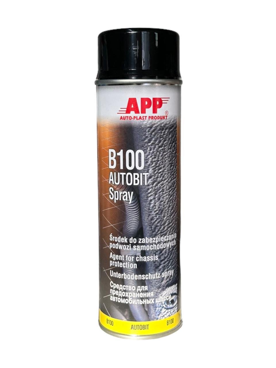 Мастика битумная в баллончике APP B100 Autobit Spray 500 мл