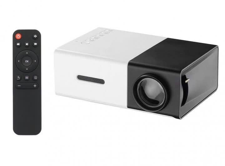 Проектор мультимедійний YG 300 з динаміком White/Black