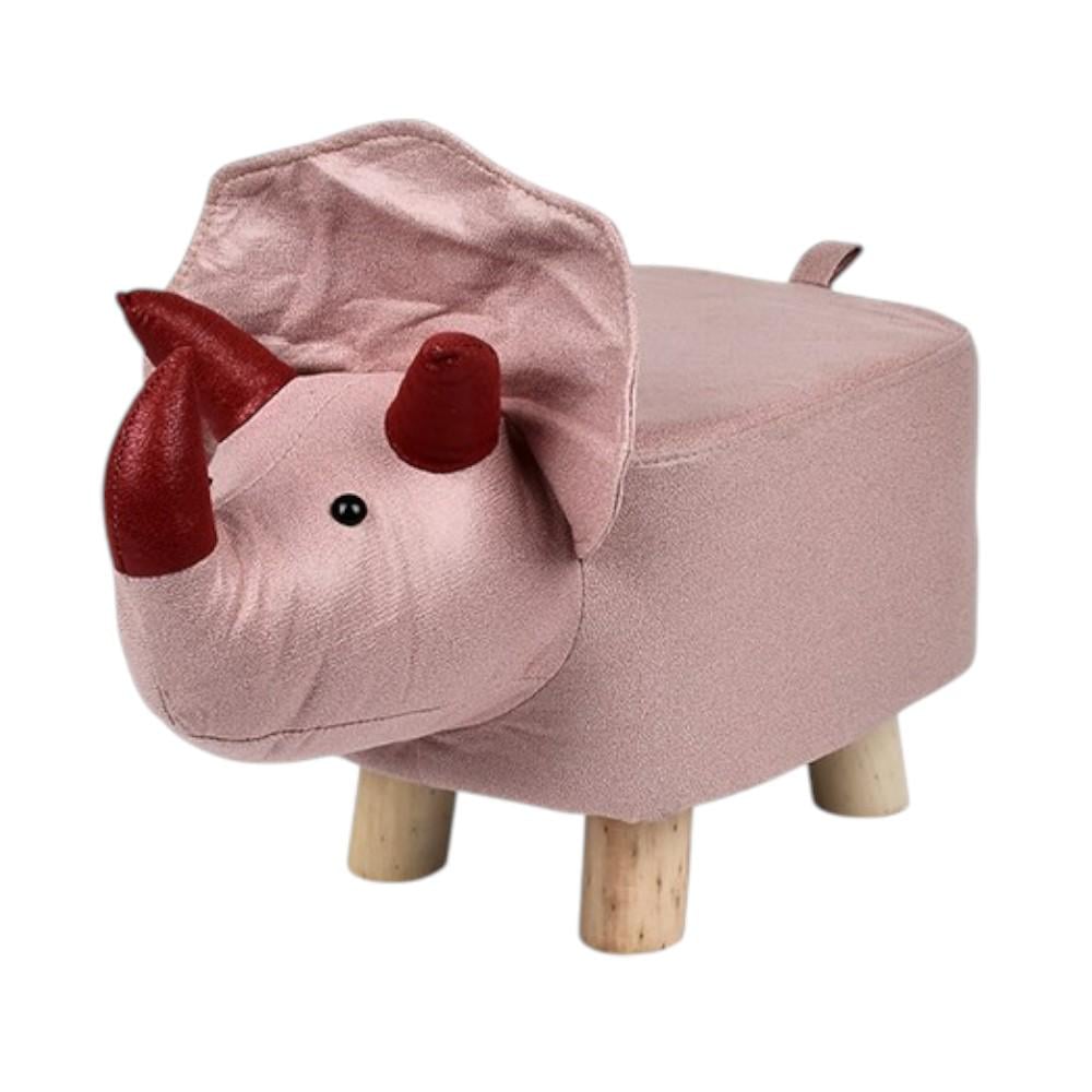 Пуф для детской комнаты Stenson Animals Динозавр 28х50 см Светло-розовый (R33437)
