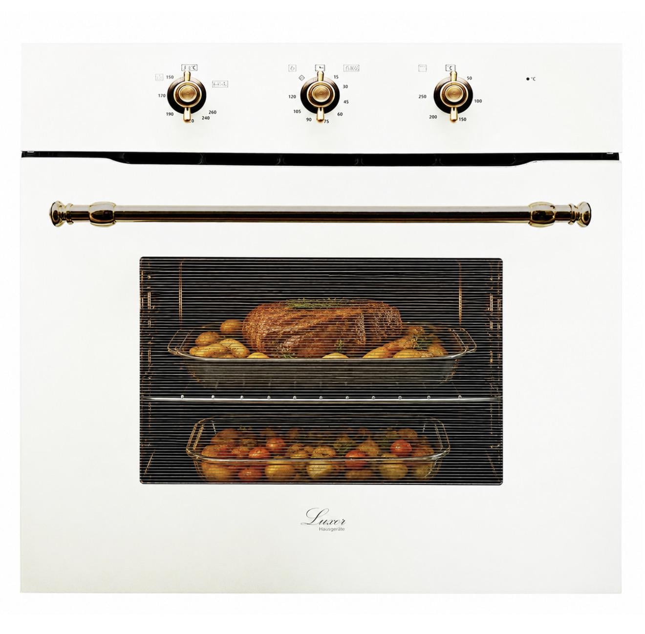 Духовой шкаф Luxor Qualität 60 GIO Grill KUP Classico конвектор с металлической прихваткой White