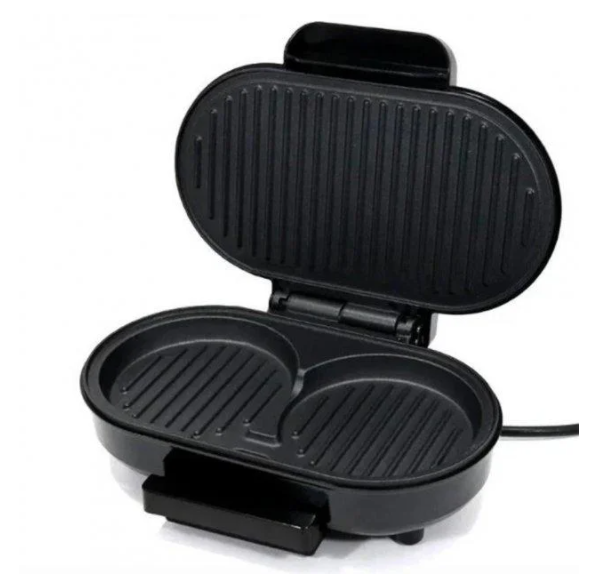 Гриль для сэндвичей прижимной Haeger HG 258 750 W Черный (3-1-243010)