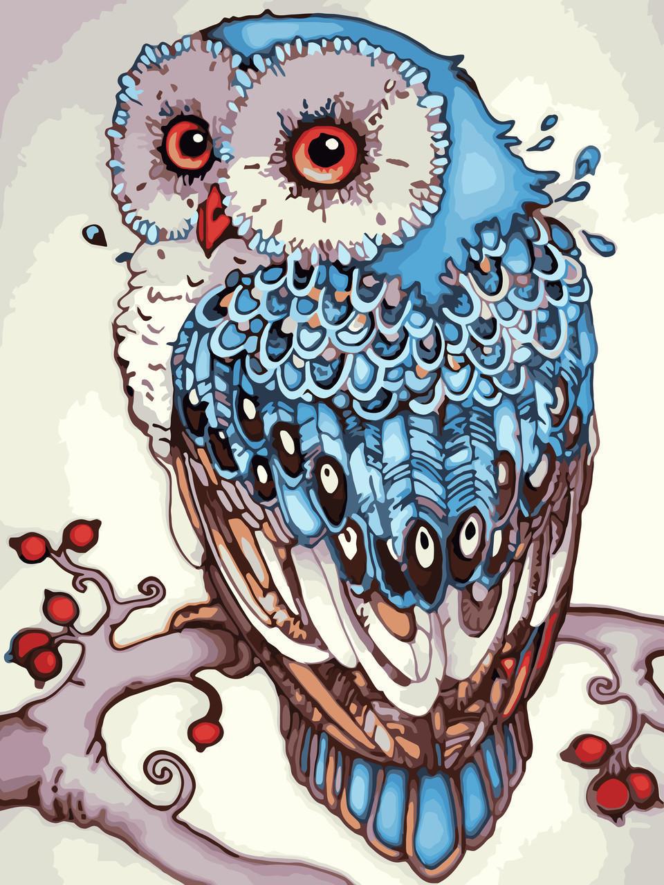 Картина за номерами Ідейка Сова 30х40 см (KHO2458)