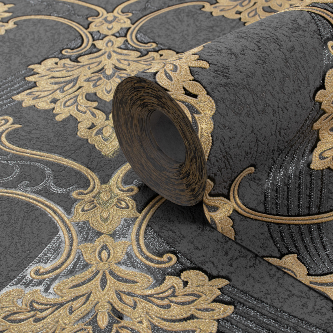 Шпалери універсальні LS 10,05х1,06 м Сіро-чорний (1482/5)