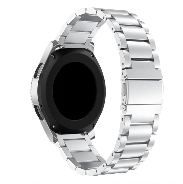 Ремешок для смарт-часов Классический металлический 20 мм Серебряный (2018P)