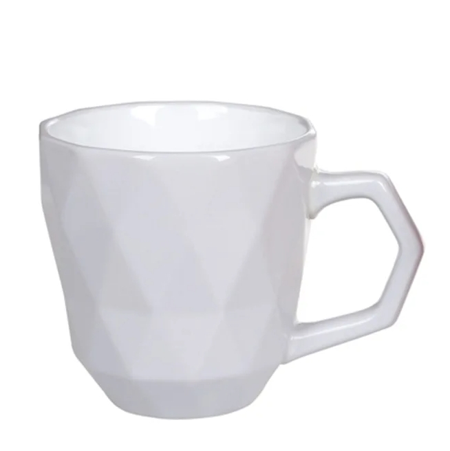 Чашка керамическая Flora Ромб 0,35 л Серый (31995)