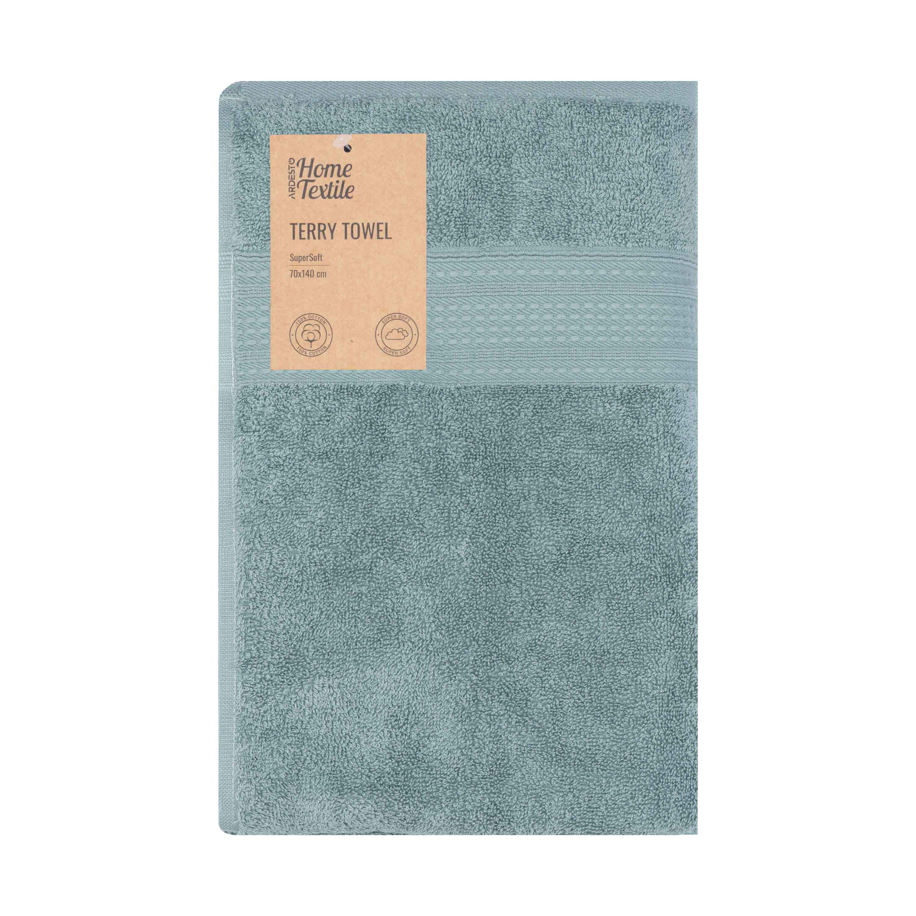 Полотенце махровое Ardesto SuperSoft 70х140 см Зеленый (ART2270SSP)
