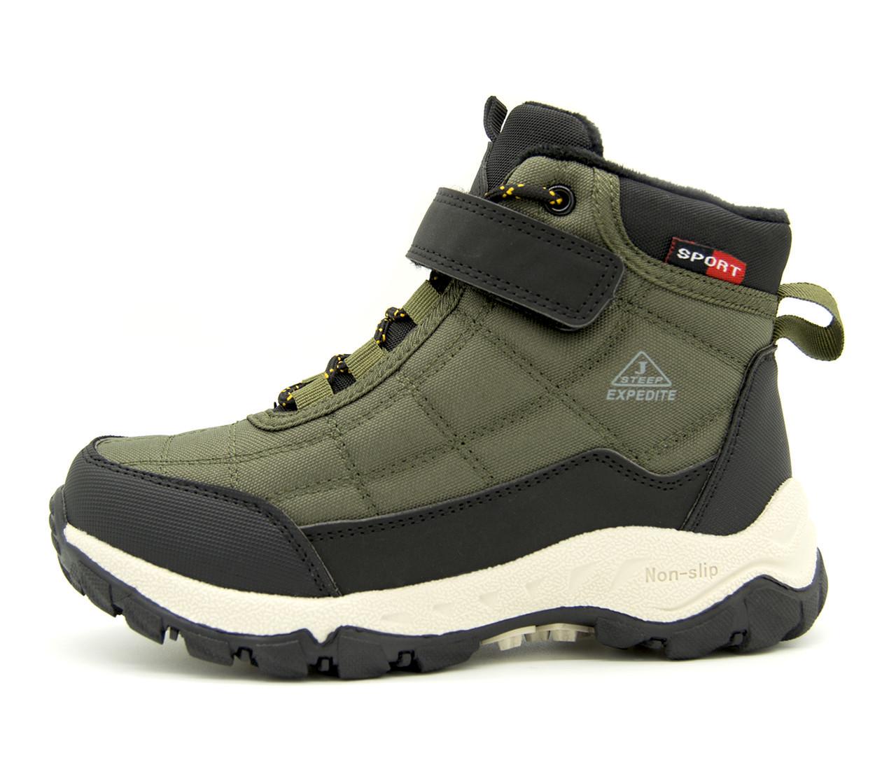 Черевики для хлопчика Jong Golf С40189-5 зимові р. 38 24,5 см Хакі/Чорний (1689131166)