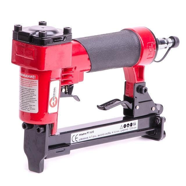 Пневмостеплер под скобу Intertool PT-1610 12,80x16 мм