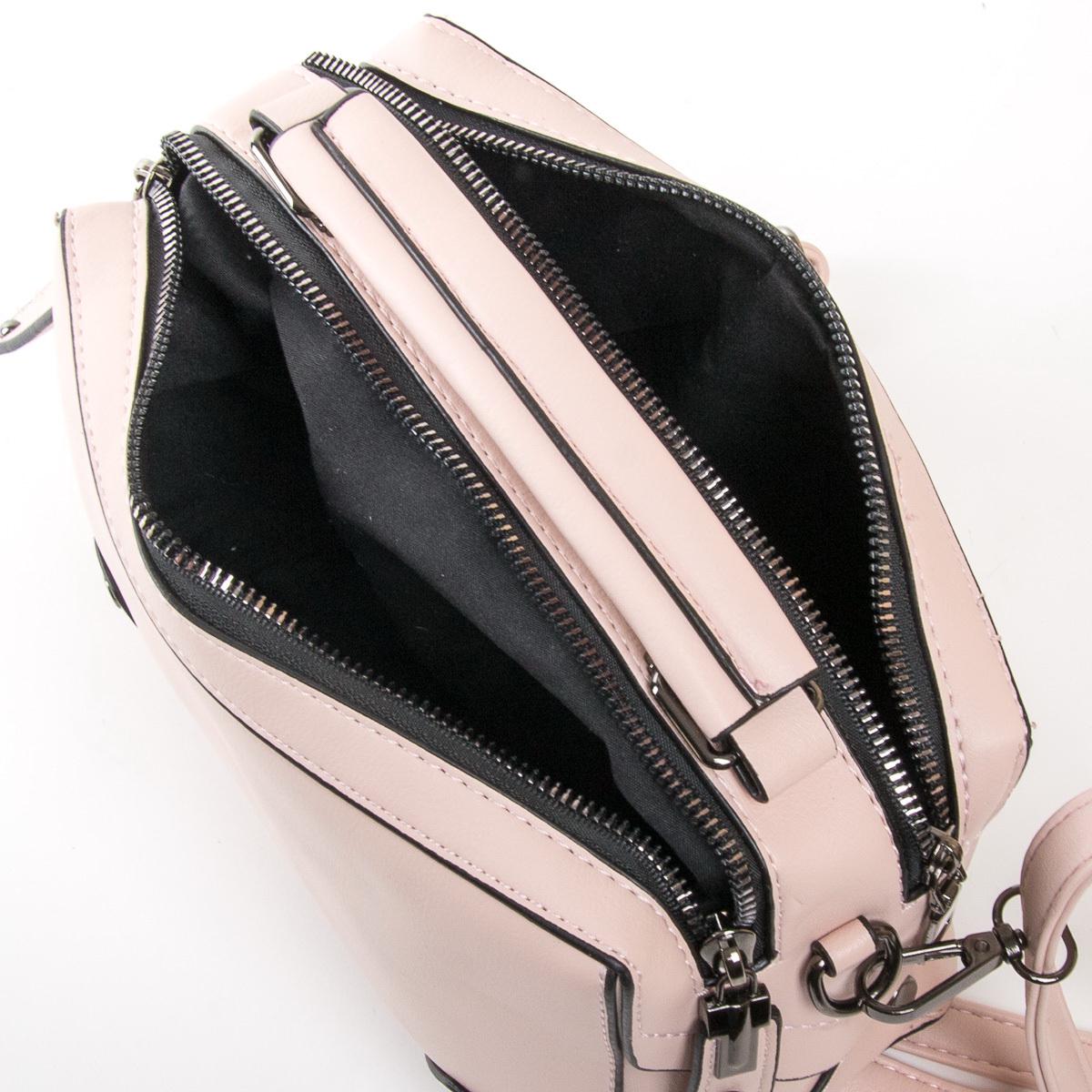 Женская модельная сумочка Fashion 9790 Пудровый - фото 4